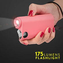 Load image into Gallery viewer, Guard Dog Self-Defense Kit w/Red Pepper Spray &amp; Stun Gun w/Flashlight, up to 16 ft, 175 Lumens, Rechargeable Battery, Safety Switch, USB Charging Cord (Pink)
