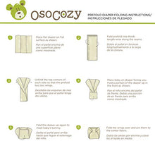 Load image into Gallery viewer, OsoCozy - Prefolds Unbleached Cloth Diapers, Size 1(7-15lbs), 6 Pack - Soft, Absorbent and Durable 100% Indian Cotton Natural Infant Diapers - Highest Quality &amp; Best-Selling Cloth Diapers Sold Online
