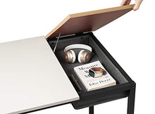 Load image into Gallery viewer, Cubiker Computer Desk 47" Home Office Writing Study Laptop Table, Modern Simple Style Desk with Drawer, White Natural
