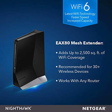 Load image into Gallery viewer, Netgear Nighthawk WiFi 6 Mesh Range Extender EAX80 AX6000 Dual-Band Wireless Signal Booster &amp; Repeater , BLK(Renewed)
