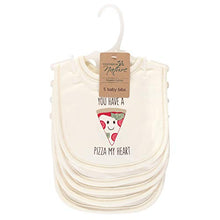 Load image into Gallery viewer, Touched by Nature Unisex Baby Organic Cotton Bibs, Pizza, One Size
