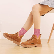 Load image into Gallery viewer, Pack of 5 Womens Thick Knit Warm Casual Wool Crew Winter Socks, Mixed Colors 1- 5 Pack,one size(fits shoe size 5-10)
