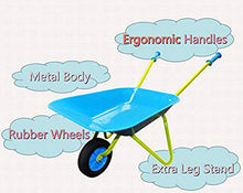 Load image into Gallery viewer, G &amp; F Products G &amp; F 10041 JustForKids Kids Wheel Barrel made of real metal kids size
