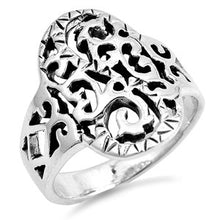 Load image into Gallery viewer, Precious Gem Jewellers Sterling Silver Persian Inspired Filigree Scroll Ring
