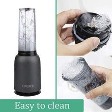 Load image into Gallery viewer, [Updated 2020 Version] Personal Countertop Blender for Milkshake, Fruit Vegetables Drinks, Smoothie, Small Mini Portable Food Blenders Processor Shake Mixer Maker with with 1 * 400ML Travel Cup
