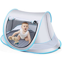 Load image into Gallery viewer, Baby Beach Tent,Large Pop Up Sun Shade,Portable Baby Travel/ Play Tent with Mosquito Net,Indoor,UPF 50+ UV Protection Sun Shelters
