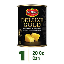 Load image into Gallery viewer, DEL MONTE DELUXE GOLD Pineapple Chunks in 100% Pineapple Juice, Canned Fruit, 20 oz Can
