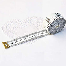 Load image into Gallery viewer, Soft Tape Measure Double Scale Body Sewing Flexible Ruler for Weight Loss Medical Body Measurement Sewing Tailor Craft Vinyl Ruler, Has Centimetre Scale on Reverse Side 60-inch（White）
