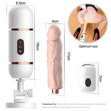 Load image into Gallery viewer, jiooq066 Lifelike Medical Grade Silicone Di-ck with 7 Frequency Vibration for Personal Care, Wand Massager with Heating Function, Portable Size, USB Charging,Waterproof Tshirt
