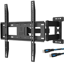 Load image into Gallery viewer, WALI TV Wall Mount Bracket Full Motion Articulating Extend Arm for Most 23-55 inches LED, LCD, OLED Flat Screen TVs up to 99lbs VESA 400x400mm with Tilting for Display (FTM-1), Black
