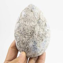 Load image into Gallery viewer, Beverly Oaks Huge A-Grade Blue Celestite Crystal Egg - Celestite Stone for Meditation, Reiki and Crystal Healing (9.6 oz -CelEgg03)
