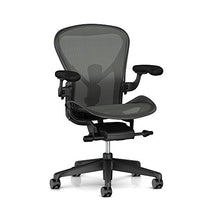 Load image into Gallery viewer, Herman Miller Aeron Task Chair: Tilt Limiter - PostureFit SL - Fully Adj Arm - Black Vinyl Armpad - Carpet Caster
