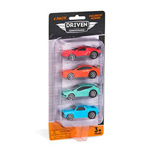 Load image into Gallery viewer, Driven by Battat – Turbocharge Pullback Vehicles – Toy Set with 4 Cars – Race Car Toys and Playsets for Kids Aged 3 and Up

