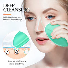 Load image into Gallery viewer, Skin Care Shower Bundle of Silicone Body Scrubber and Silicone Face Scrubber
