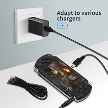 Load image into Gallery viewer, FunTurbo PSP Charger Cable, Playstation Portable Charger PSP Power Cord for Charging Sony PSP 1000 2000 3000 USB Data Cable &amp; Charging Cord 2-in-1 (2 Pack)
