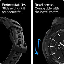 Load image into Gallery viewer, Spigen Rugged Armor Pro Designed for Galaxy Watch 4 Classic Case with Band 46mm (2021) - Black
