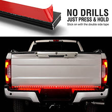 Load image into Gallery viewer, Syneticusa 60" Arrow LED Tailgate Light Bar Sequential Amber Turn Signal - Solid Beam - Weatherproof No Drill Install - Full Function Reverse Brake Running
