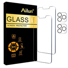 Load image into Gallery viewer, Ailun 2Pack Screen Protector Compatible for iPhone 13 Pro [6.1 inch] Display 2021 + 2 Pack Camera Lens Protector,Tempered Glass Film,[9H Hardness] - HD [Not for iPhone 13 Pro Max]
