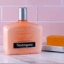 Load image into Gallery viewer, Neutrogena Exfoliating Healthy Scalp Clarify &amp; Shine Conditioner for Oily Hair and Scalp, Anti-Residue Conditioner with Pink Grapefruit, Paraben &amp; Phthalate-Free, Color-Safe, 12 Fl Oz (pack of 3)
