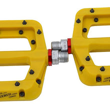 Load image into Gallery viewer, FOOKER MTB Pedals Mountain Bike Pedals 3 Bearing Non-Slip Lightweight Nylon Fiber Bicycle Platform Pedals for BMX MTB 9/16"
