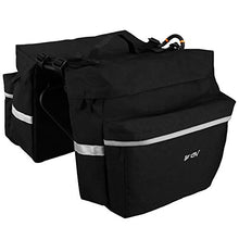 Load image into Gallery viewer, BV Bike Bag Bicycle Panniers with Adjustable Hooks, Carrying Handle, 3M Reflective Trim and Large Pockets
