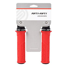Load image into Gallery viewer, FIFTY-FIFTY Single Lock-on Mountain Bike Grips, Bicycle Handlebar Locking Grips, Non-Slip MTB Handle Grips (Red)
