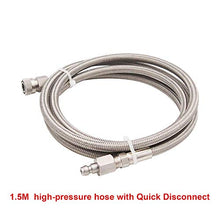Load image into Gallery viewer, Paintball PCP Filling Hose Whip Extension Stainless Steel Air Fill Station &amp; Charging System 60 inches with Quick Disconnect
