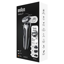 Load image into Gallery viewer, Braun Electric Razor for Men, Series 7 7027cs 360 Flex Head Electric Shaver with Beard Trimmer, Rechargeable, Wet &amp; Dry with Charging Stand and Travel Case
