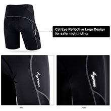 Load image into Gallery viewer, Sportneer Men's Cycling Shorts Biking Bike Bicycle Pants Half Pants 4D Coolmax Padded, Comfort, Breathable &amp; Absorbent Black
