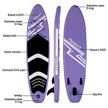 Load image into Gallery viewer, FBSPORT 10'6'' Premium Inflatable Stand Up Paddle Board, Yoga Board with Durable SUP Accessories &amp; Carry Bag | Wide Stance, Surf Control, Non-Slip Deck, Leash, Paddle and Pump for Youth &amp; Adult
