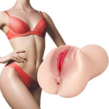 Load image into Gallery viewer, 3D Realistic Pockèt-pûssy Medical Silicone Másturbátor Cup Sêx Women Torso Dôlls with Double Holes Hand Held Blow Job Cup
