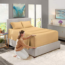 Load image into Gallery viewer, Nestl Full XL Sheets Set - 4 Piece Bed Sheets for Full XL Size Bed, Double Brushed Full XL Size Sheets, Hotel Luxury Taupe Sheets, Extra Soft Bedding Sheets &amp; Pillowcases
