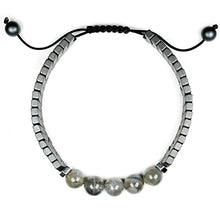 Load image into Gallery viewer, Radiant Labradorite and Hematite Bracelet - Handcrafted Gemstone Beaded Jewelry for Men &amp; Women
