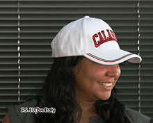 Load image into Gallery viewer, Calabria White Baseball Cap – Colorful Italian Hat - Italy Collection of Italian Pride Products at PSILoveItaly
