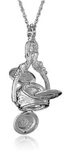 Load image into Gallery viewer, 1928 Jewelry Silver-Tone Rotating Trio Locket Necklace, 30"
