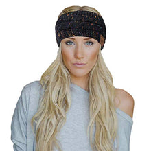 Load image into Gallery viewer, Loritta 2 Pack Headbands for Women Winter Warm Cable Knit Ear Warmer Thick Head Wrap Fuzzy Fleece Lined Gifts,Beige+Black
