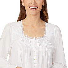 Load image into Gallery viewer, Eileen West Cotton Lawn Two Piece Nightgown and Button Robe Ballet Set in Pure White (Large)
