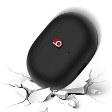 Load image into Gallery viewer, LiZHi Silicone Case Cover for 2021 New Beats Studio Buds, Anti-Lost Shockproof Protective Case Cover for Beats Studio Bud with Keychain Easy Carrying Replacement Case with Carabiner (Black)
