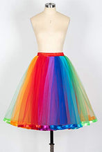 Load image into Gallery viewer, MisShow Women's Vintage 5 Layered Tulle Tutu Puffy Ballet Bubble Skirt Party Underskirt One Size
