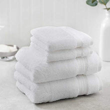 Load image into Gallery viewer, Charisma Hygro Cotton Towels Bundle | Includes: 2 Luxury Bath Sheet Towels, 2 Hand Towels &amp; 2 Washcloths | Quality, Ultra Soft Towel Set | 6 Pieces (White)
