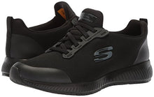Load image into Gallery viewer, Skechers Work Squad SR Black Flat Knit 8.5
