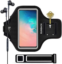 Load image into Gallery viewer, Galaxy S21/S20/S10/S9/S8 Armband,RUNBACH Sweatproof Running Exercise Gym Bag with Card Slot for Samsung Galaxy S21/S20/S10/S9/S8(Black)
