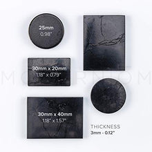 Load image into Gallery viewer, Shungite EMF Protection Plates for Cell Phones, Tablets, Laptops | Shungite Stone Stickers for Electronics - Set of 5
