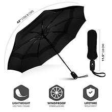 Load image into Gallery viewer, Repel Umbrella Windproof Travel Umbrella - Compact, Light, Automatic, Strong and Portable - Wind Resistant, Small Folding Backpack Umbrella for Rain - Men and Women
