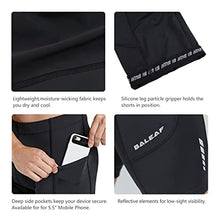 Load image into Gallery viewer, BALEAF Men's Cycling Shorts 3D Padded Bike Bicycle Clothes Road Biking Tights MTB Cycle Pockets UPF 50+ Black Size XXXL
