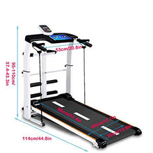 Load image into Gallery viewer, Treadmills for Home 440lbs Weight Capacity Silent Treadmill Folding Shock Running, Supine, Twisting, Draw Rope 4-in-1 Mechanical Mini Walking Machine
