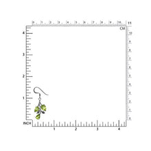 Load image into Gallery viewer, Silvershake 5.52ct. Natural Peridot 925 Sterling Silver Leaf Dangle Hook Earrings
