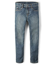 Load image into Gallery viewer, The Children's Place boys Stretch Skinny Jeans, Tide Pool, 4 husky
