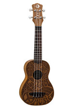 Load image into Gallery viewer, Luna Love Music Peace Mahogany Soprano Ukulele with Gig Bag, Satin Natural
