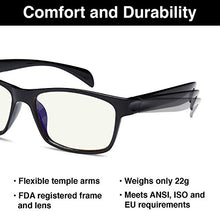 Load image into Gallery viewer, GAMMA RAY 003 UV Glare Protection Amber Tinted Computer Readers Glasses Anti Harmful Blue Rays in Shatterproof Memory Flex Frame - +0.00 Magnification
